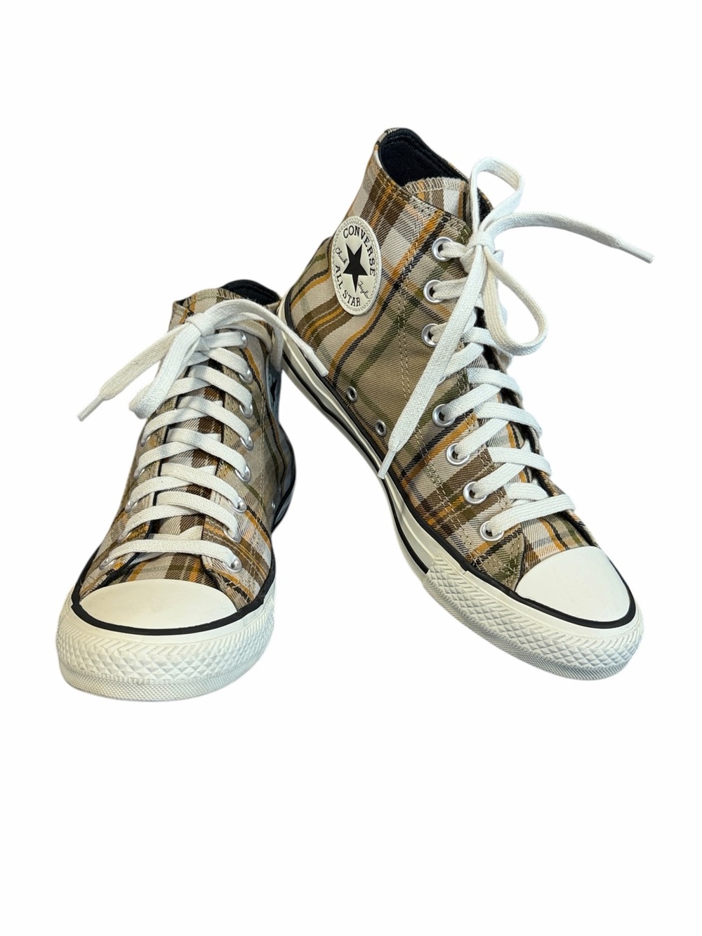 Converse Chuck Taylor All Star High Mix and Match Nomad Plaid Sneakers Sz 8.5